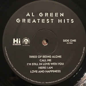Al Green - Greatest Hits (LP) - Velvet Music