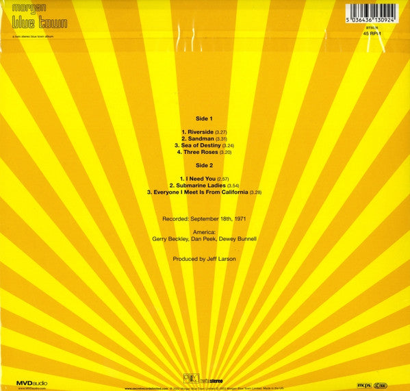 America - Live At Goodbye Summer Festival ‘71 (LP) - Velvet Music