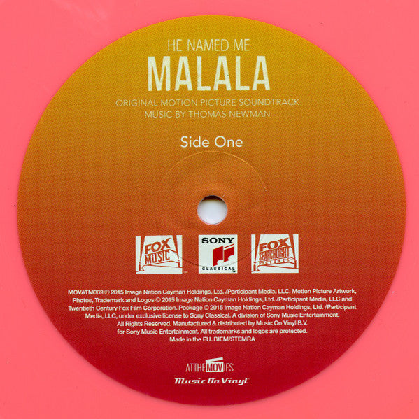 Thomas Newman - He Named Me Malala (Original Motion Picture Soundtrack) (LP) - Velvet Music