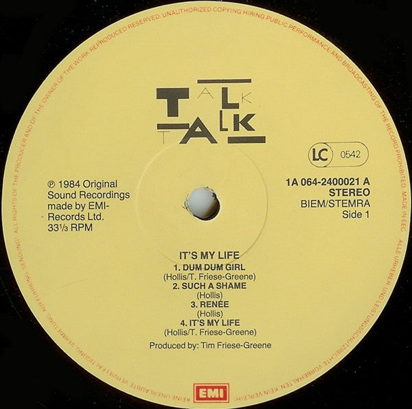 Talk Talk - It's My Life (tweedehands LP) - Velvet Music