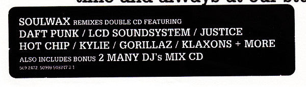 Soulwax - Most Of The Remixes We've Made For Other People Over The Years Except For The One For Einstürzende N (tweedehands CD) - Velvet Music