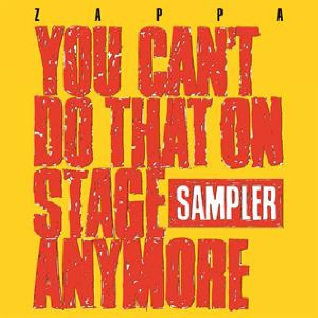 Frank Zappa - You can't do that on stage anymore (sampler) (LP) - Velvet Music