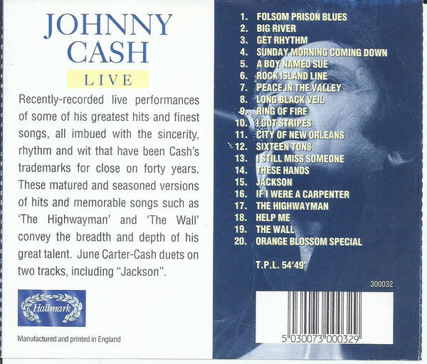 Johnny Cash - Live (CD d'occasion)