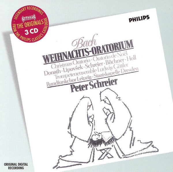 Johann Sebastian Bach - Helen Donath • Marjana Lipovšek • Eberhard Büchner • Robert Holl • Trompetenensemble Ludwig Güttler • Rundfunkchor Leipzig • Staatskapelle Dresden • Peter Schre - Weihnachtsoratorium BWV 248 (CD)