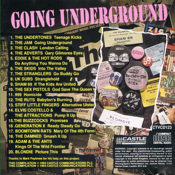 Various - Going Underground (The Sound Of A Generation) (CD d'occasion)