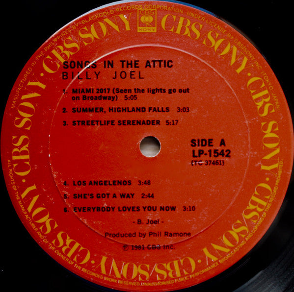 Billy Joel - Songs In The Attic (tweedehands LP) - Velvet Music