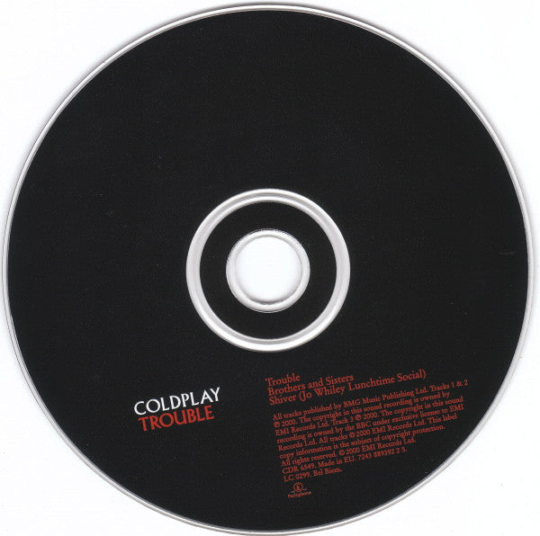 Coldplay - Trouble (second hand CD)