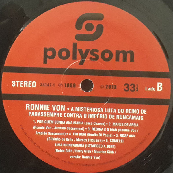 Ronnie Von - A Misteriosa Luta Do Reino De Parassempre Contra O Império De Nuncamais (LP) - Velvet Music