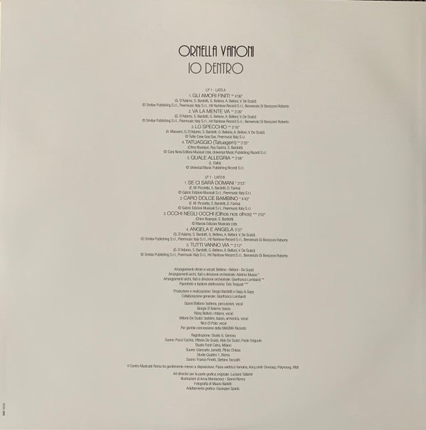 Ornella Vanoni - Io dentro lo fuori (LP) - Velvet Music