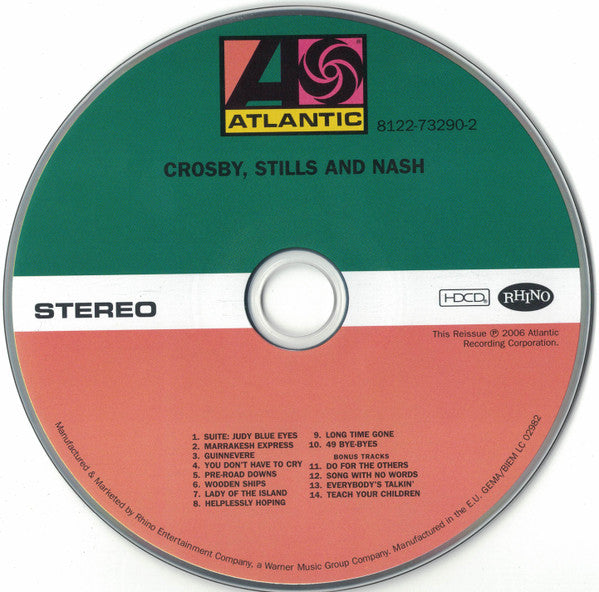 Crosby, Stills & Nash - Crosby, Stills & Nash (CD) - Velvet Music