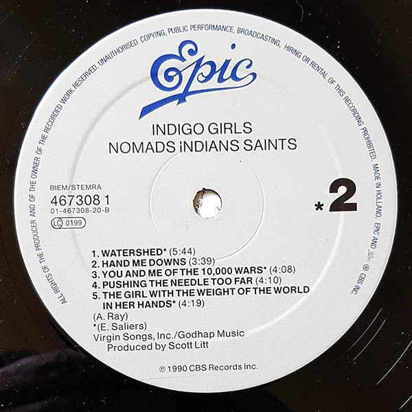 Indigo Girls - Nomads · Indians · Saints (tweedehands LP) - Velvet Music