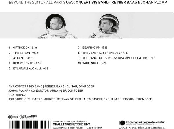 CvA Concert Big Band, Reinier Baas, Johan Plomp - Beyond the Sum of All Parts (second hand CD)