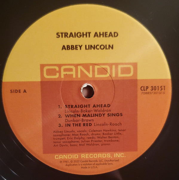 Abbey Lincoln - Straight ahead (LP)
