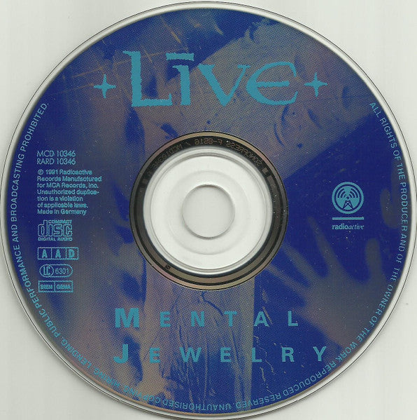 Live - Mental Jewelry (CD d'occasion)