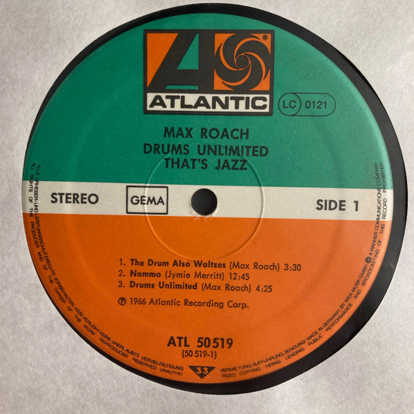 Max Roach - Drums Unlimited (second hand LP)