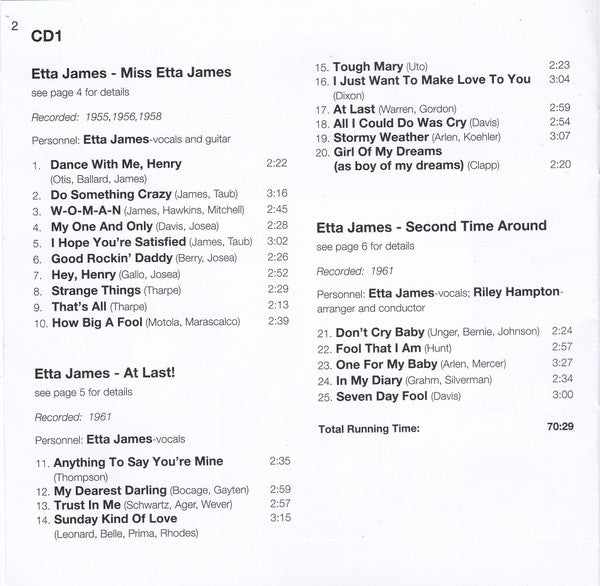 Etta James - Five Classic Albums (CD)