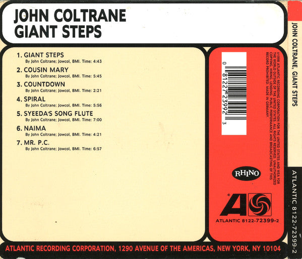 John Coltrane - Giant Steps (CD d'occasion)