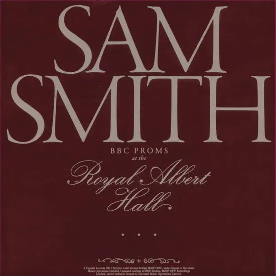 Sam Smith - BBC Proms At The Royal Albert Hall (LP) - Velvet Music