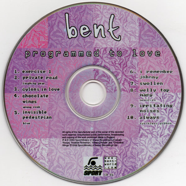 Bent - Programmed To Love (tweedehands CD) - Velvet Music