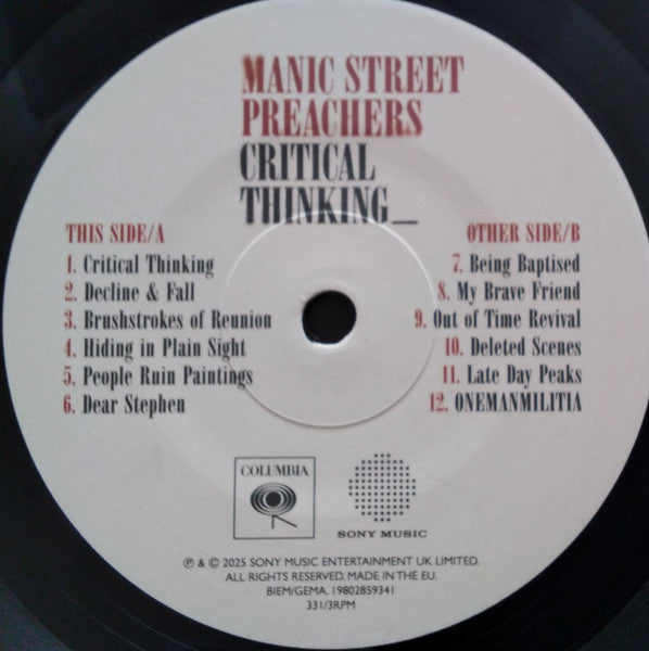 Manic Street Preachers - Critical Thinking (LP)