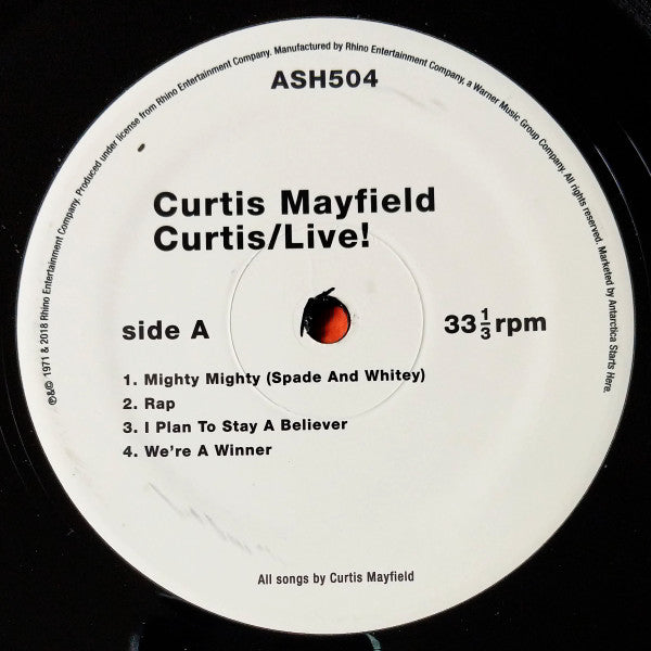 Curtis Mayfield - Curtis / Live! (LP) - Velvet Music