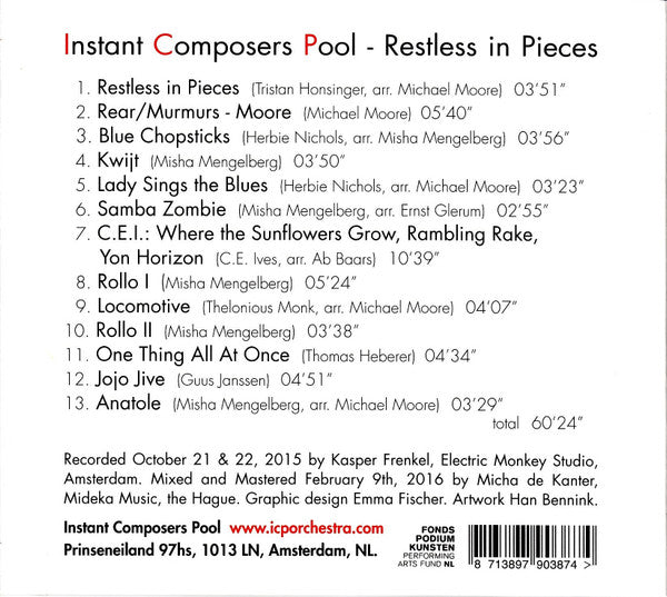 ICP Orchestra - Restless In Pieces (CD d'occasion)