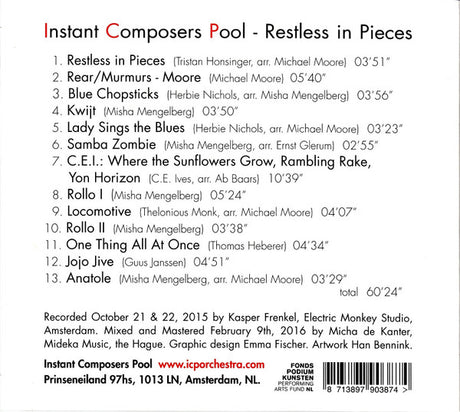 ICP Orchestra - Restless In Pieces (second-hand CD)