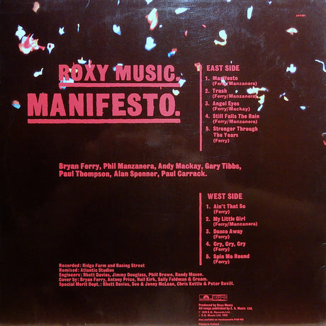Roxy Music - Manifesto (tweedehands LP) - Velvet Music
