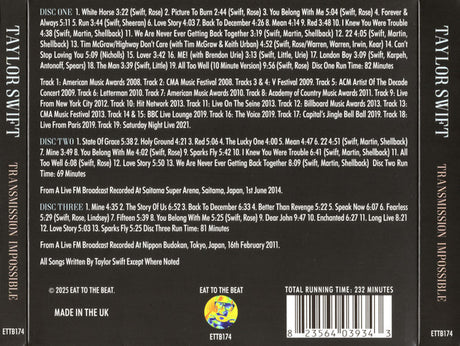 Taylor Swift - Transmission Impossible (CD) - Velvet Music