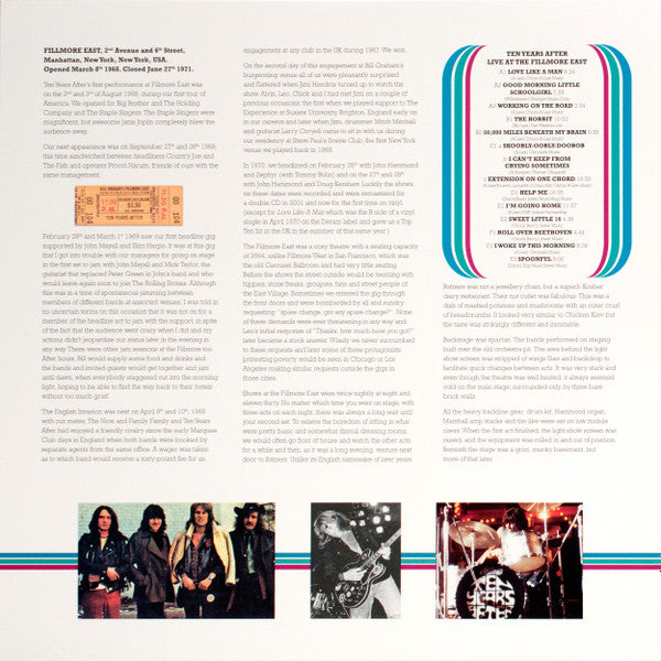 Ten Years After - Live At The Fillmore East 1970 (LP) - Velvet Music