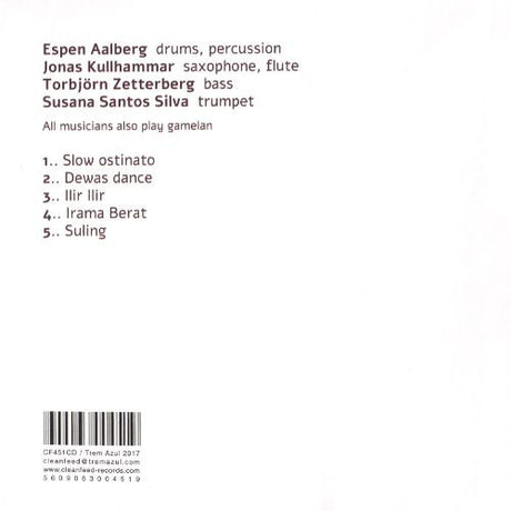 Espen Aalberg / Jonas Kullhammar / Torbjörn Zetterberg / Susana Santos Silva - Basement Sessions Vol.4 (The Bali Tapes) (tweedehands CD) - Velvet Music