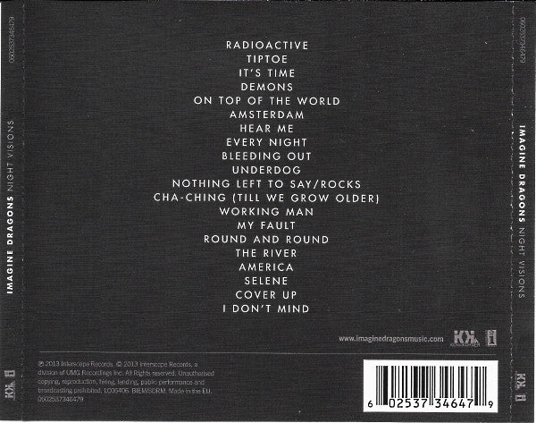 Imagine Dragons - Night Visions (tweedehands CD) - Velvet Music