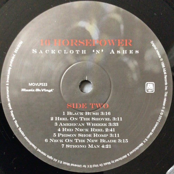16 Horsepower - Sackcloth 'n' ashes (LP) - Velvet Music