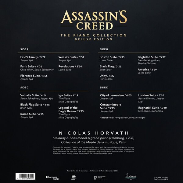 Nicolas Horvath - Assassin's creed: the piano collection (Deluxe Edition LP)