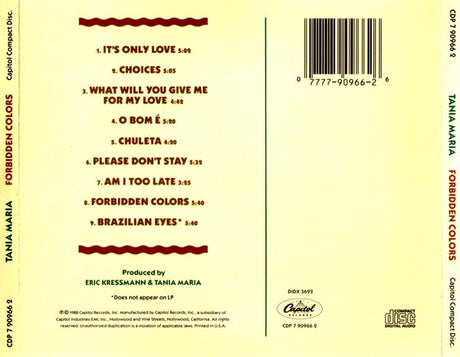 Tania Maria - Forbidden Colors (CD d'occasion)