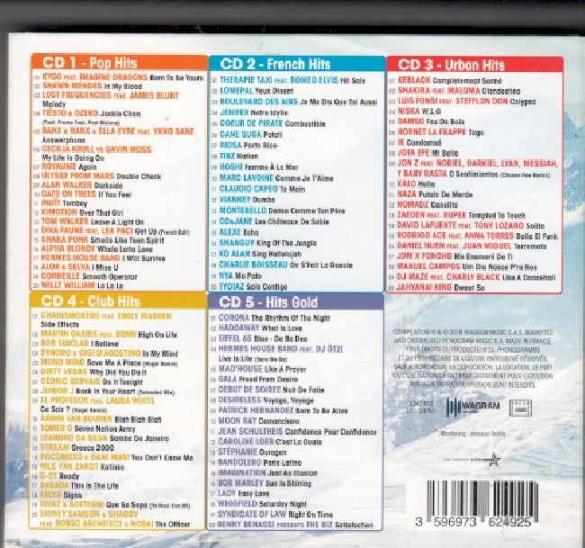 Divers artistes - 100 hits hiver 2019 (CD)