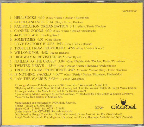 Sacred Cowboys - Trouble From Providence (CD d'occasion)
