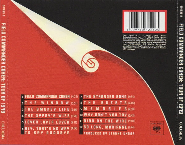 Leonard Cohen - Field Commander Cohen: Tour Of 1979 (tweedehands CD) - Velvet Music