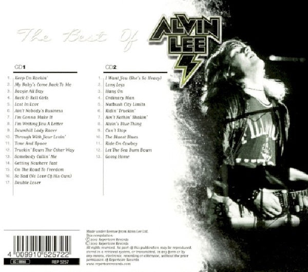 Alvin Lee - Best of alvin lee (CD) - Velvet Music