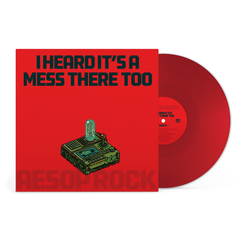 Aesop Rock - I heard it's a mess there too (opaque apple red) (LP) - Velvet Music
