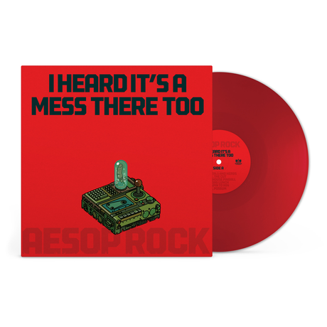 Aesop Rock - I heard it's a mess there too (opaque apple red) (LP) - Velvet Music
