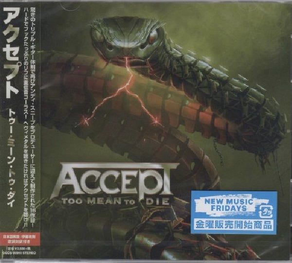 Accept - Too mean to die (CD) - Velvet Music