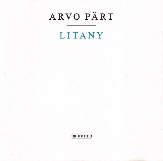 A. Part - Litany (CD) - Velvet Music