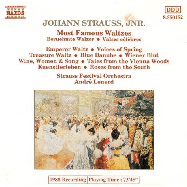 Johann Strauss -jr- - Most famous waltzes (CD) - Velvet Music