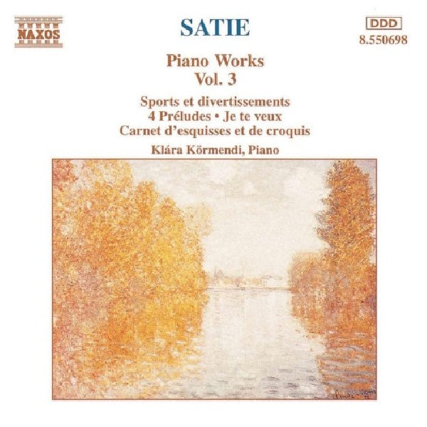 E. Satie - Œuvres pour piano vol.3 (CD)