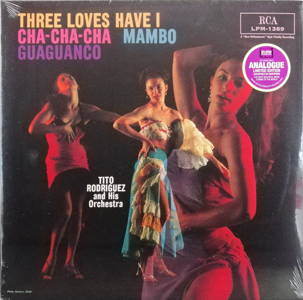 Tito Rodriguez & His Orchestra - Three Loves Have I : Cha-Cha-Cha-Mambo-Guaguanco (LP) - Velvet Music