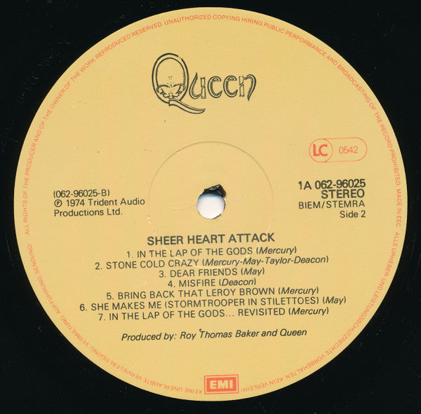 Queen - Sheer Heart Attack (second hand LP)