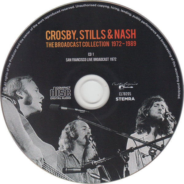Crosby, Stills & Nash - The Broadcast Collection 1972-1989 (CD) - Velvet Music