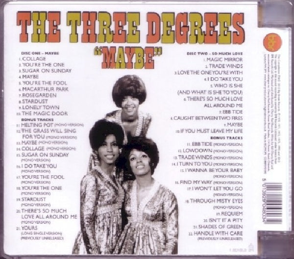 Three Degrees - Maybe (CD) - Velvet Music