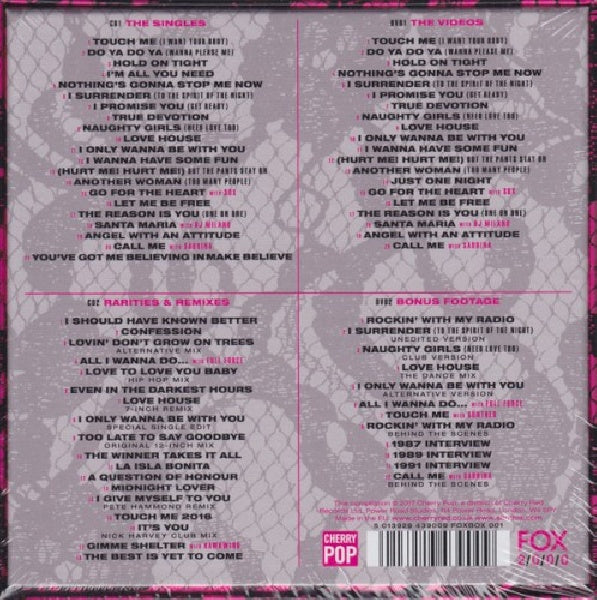 Samantha Fox - Play it again, sam the fox box (CD) - Velvet Music